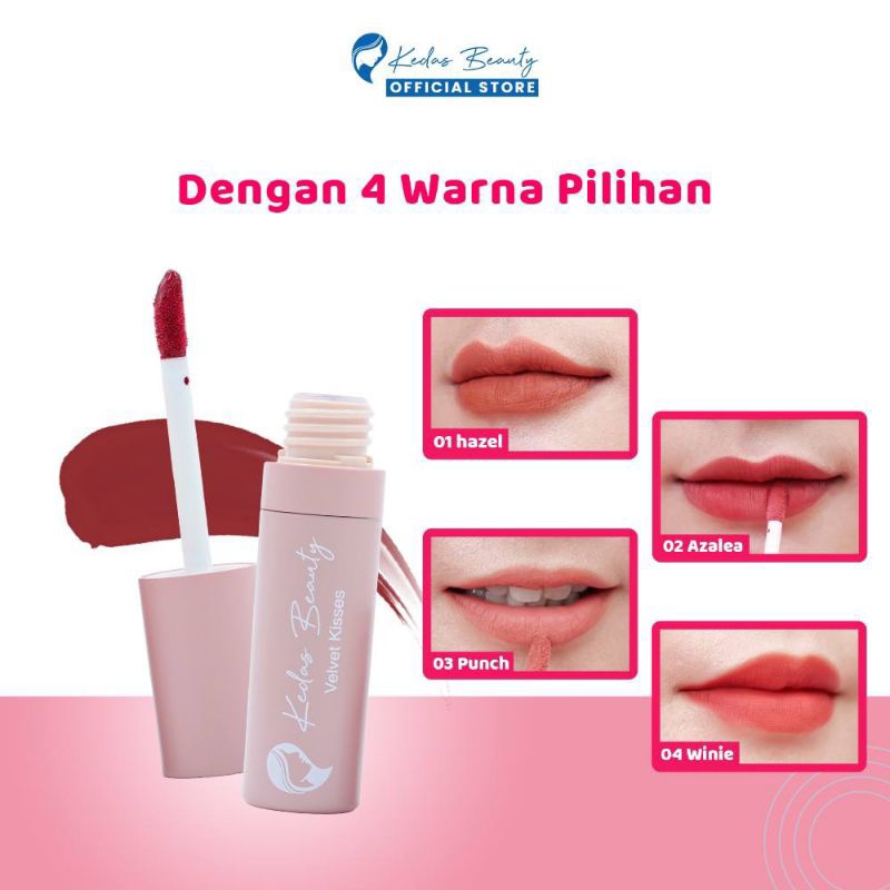 (PRODUK BARU)LIP VELVET KEDAS BEAUTY ORIGINAL BPOM