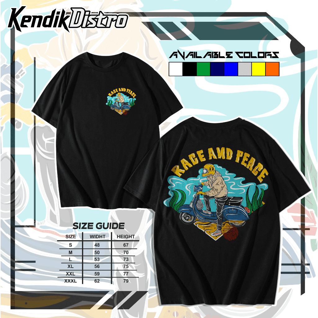REACE IN PEACE KAOS KEREN PREMIUM MURAH KELAS DISTRO