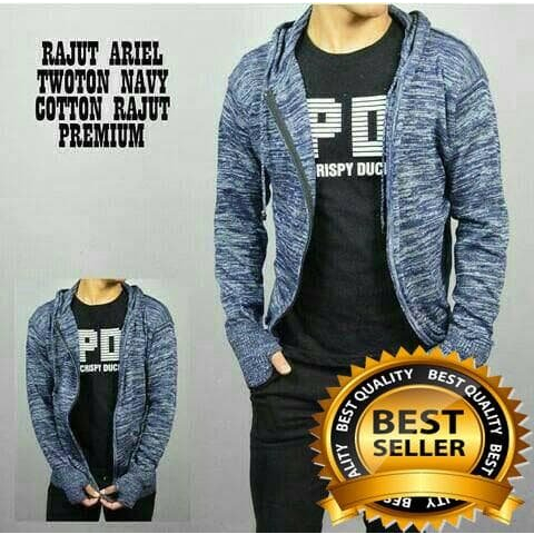 Sweater Rajut Gaya dan Kenyamanan dalam Satu SWEETER COWOK KEREN 2022 WARNA HITAM HOODIE PRIA DISTRO