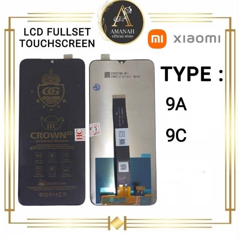 LCD TOUCHSCREEN Xiaomi Redmi 9A / 9C Fullset Crown Original Super 100% Layar Hp Tanam FULL SET COMPLETE Mi 9a 9c