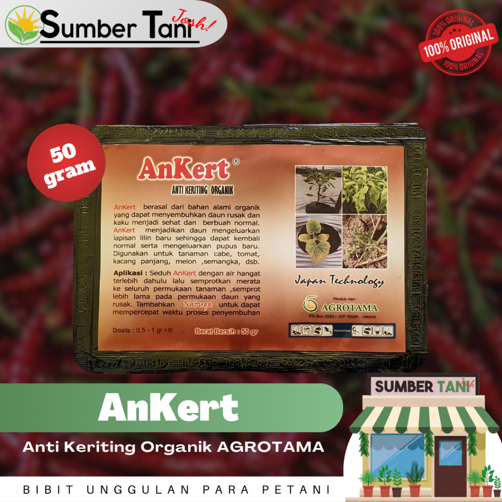 Anti Keriting Organik ANKERT Kemasan 25gr Agrotama