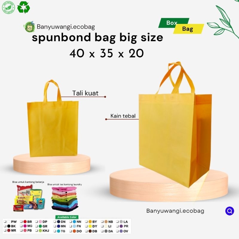

TAS SPUNBOND SEMBAKO UKURAN 40x35x20 HARGA LUSINAN
