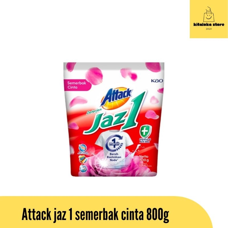 Attack jaz 1 deterjen bubuk 800 gram