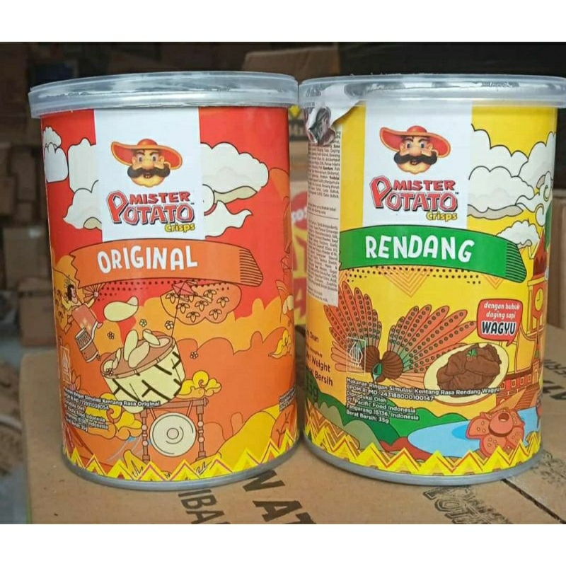 

Mr Potato Mini Keripik Kentang Ori / Rendang 35 gram