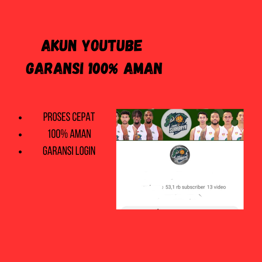 Akun Youtube 53rb Subscriber