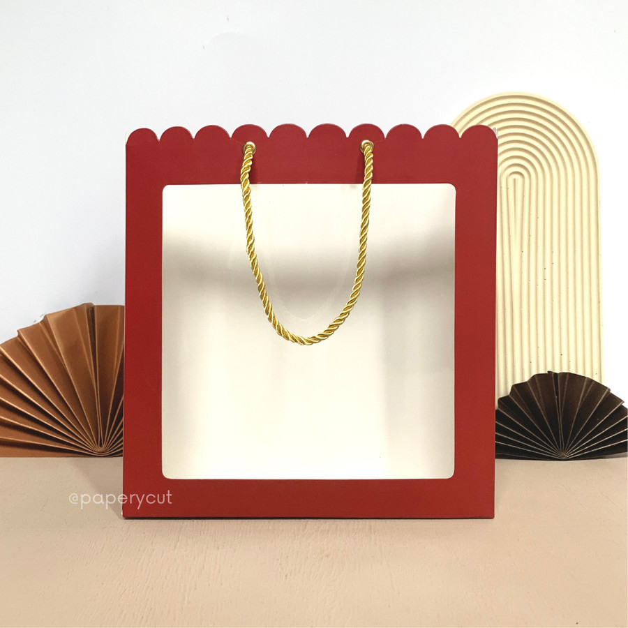 

Paperbag Hampers Imlek / Natal / Kue Bulan Mooncake Mid Autumn Festival 25 x 7.5 x26 cm