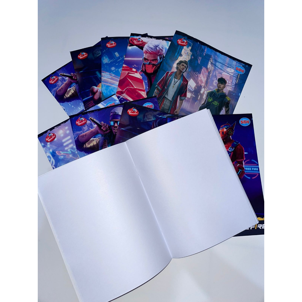 

Buku Gambar Sidu Kwarto 38 Lembar Polos Motif Free Fire, Buku Gambar