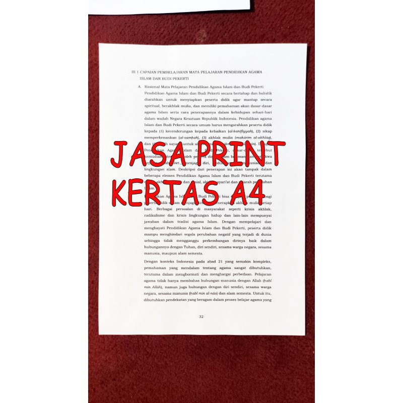 

Jasa Prin Kertas A4 75 gsm
