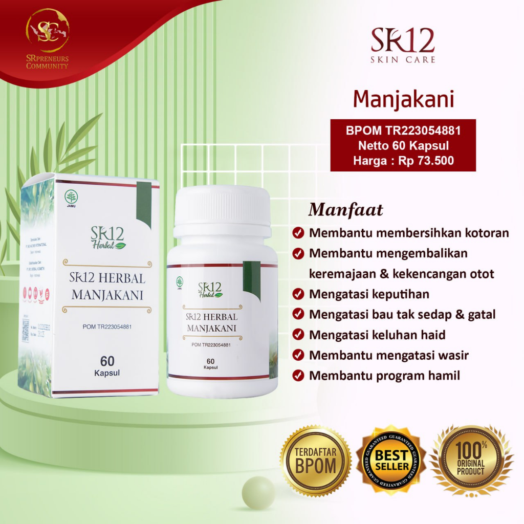 

AMPUH!!! OBAT KEPUTIHAN / MANJAKANI SR12 HERBAL / PELANCAR HAID / KISTA / PROMIL /RapetMissV