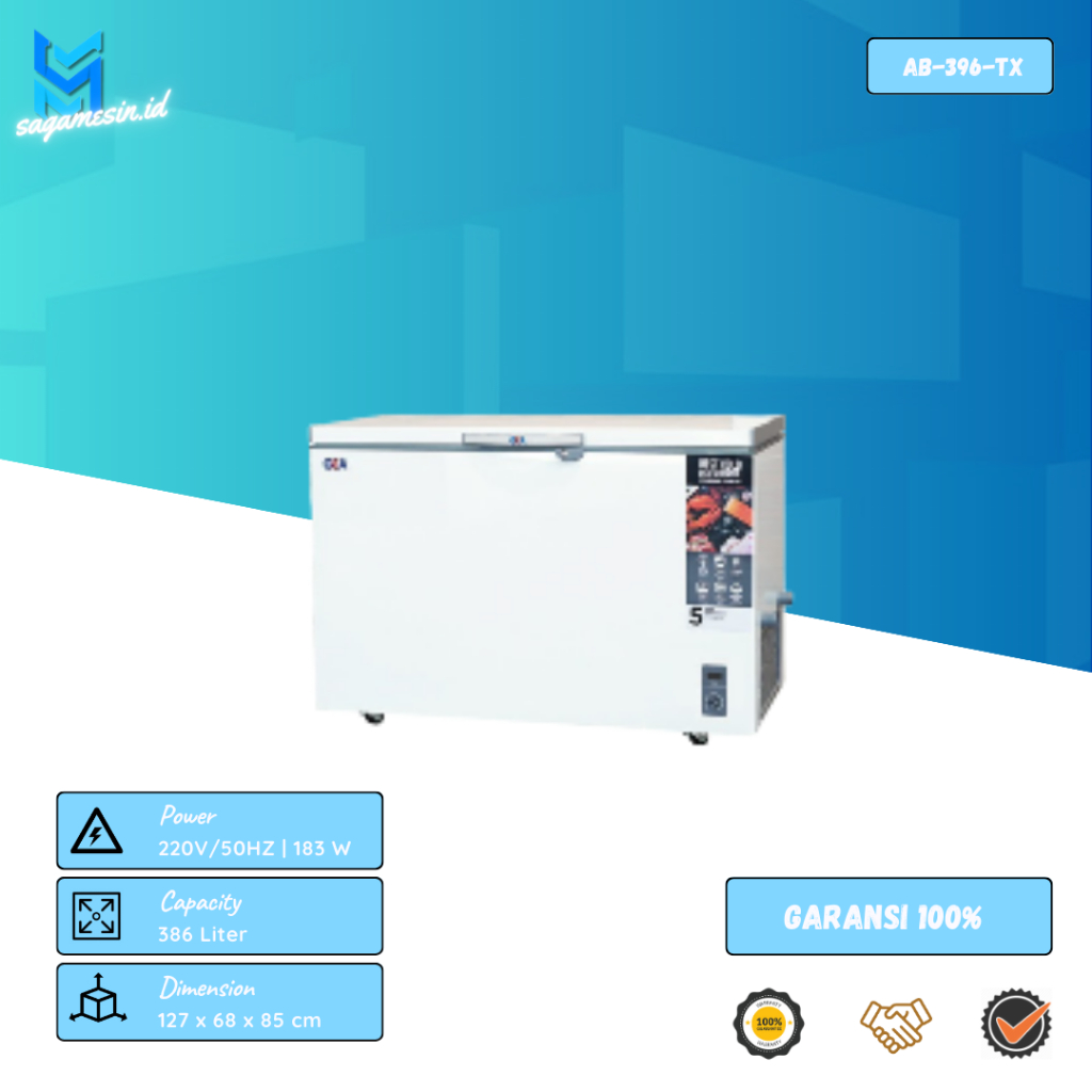 Chest Freezer GEA AB-396-TX | AB-506-R Chest Freezer 1 Pintu GEA | Freezer Box GEA | Chest Freezer 1 Pintu | Freezer 420 Liter | Mesin Penyimpanan Bahan Makanan | Freezer GEA