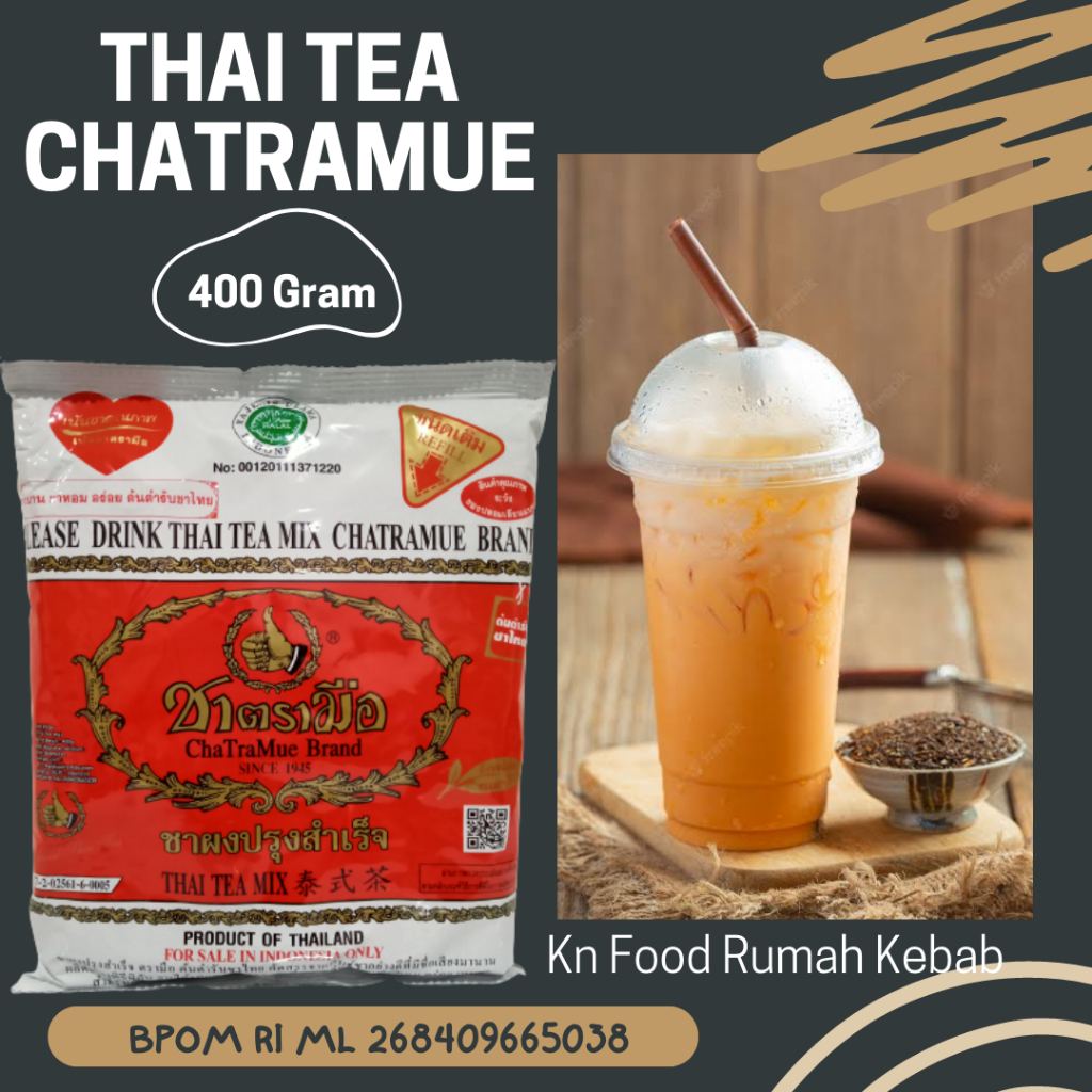 

Thai Tea number one chatramue 400gr BPOM - THAI TEA CHATRAMUE 400GR