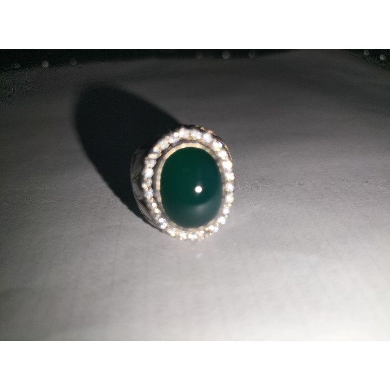 Batu Akik Hijau Garut Clean Natural