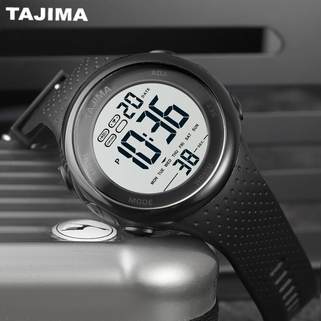 Jam Tangan Pria Digital Sport Tajima 9254 Water Resist Original Garansi 1 tahun + Free BOX-3