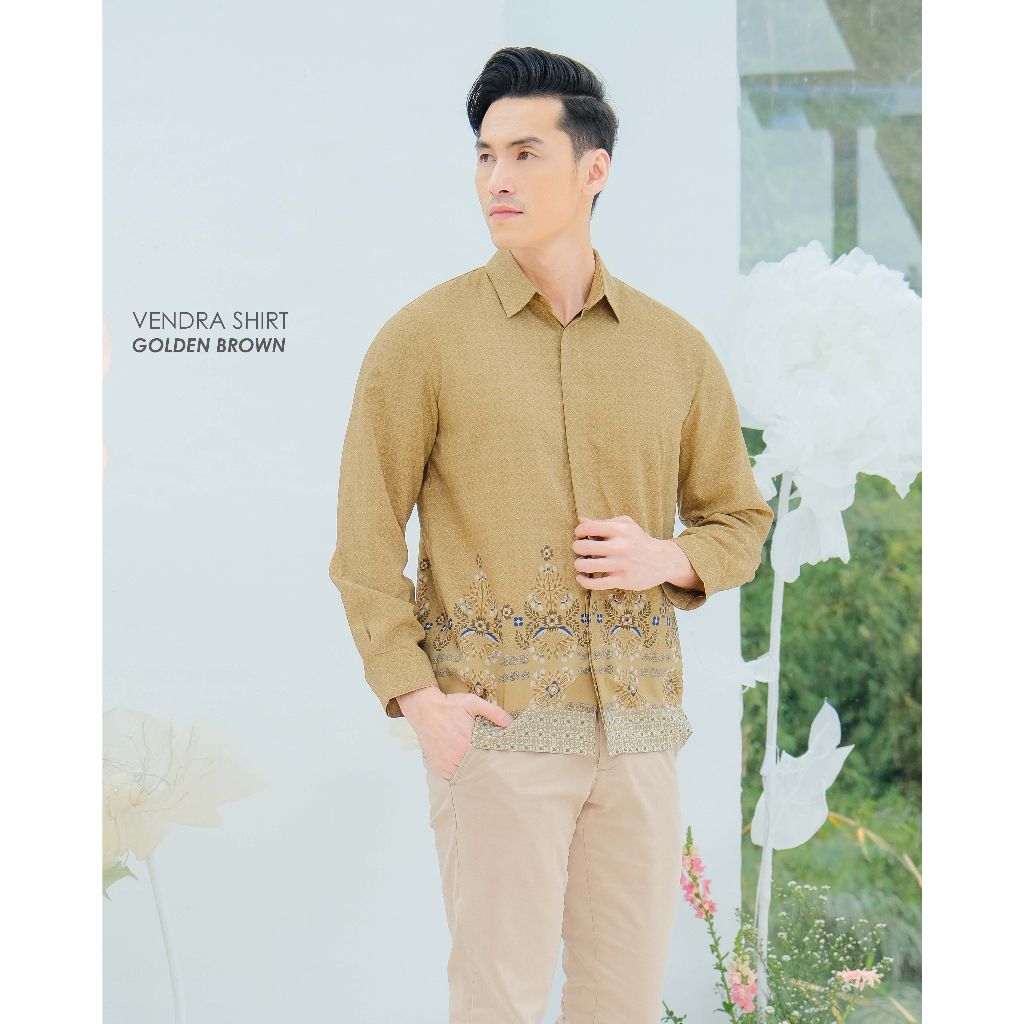 Mayoutfit Elysian Set Series Golden Brown | Sarimbit Lebaran Baju Muslim Raya Keluarga-Vendra Golden Brown