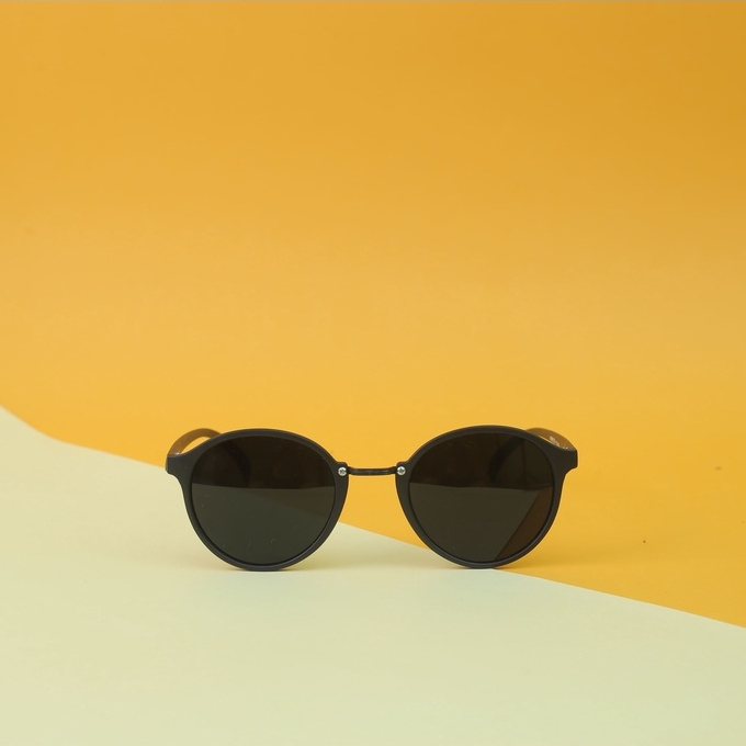 Kacamata Oval Pria Wanita Kacamata Hitam unisex