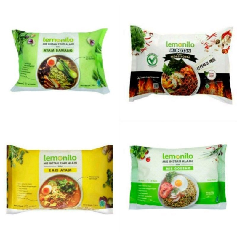 

LEMONILO Mie Instan Sehat Alami all Varian Goreng & Kuah