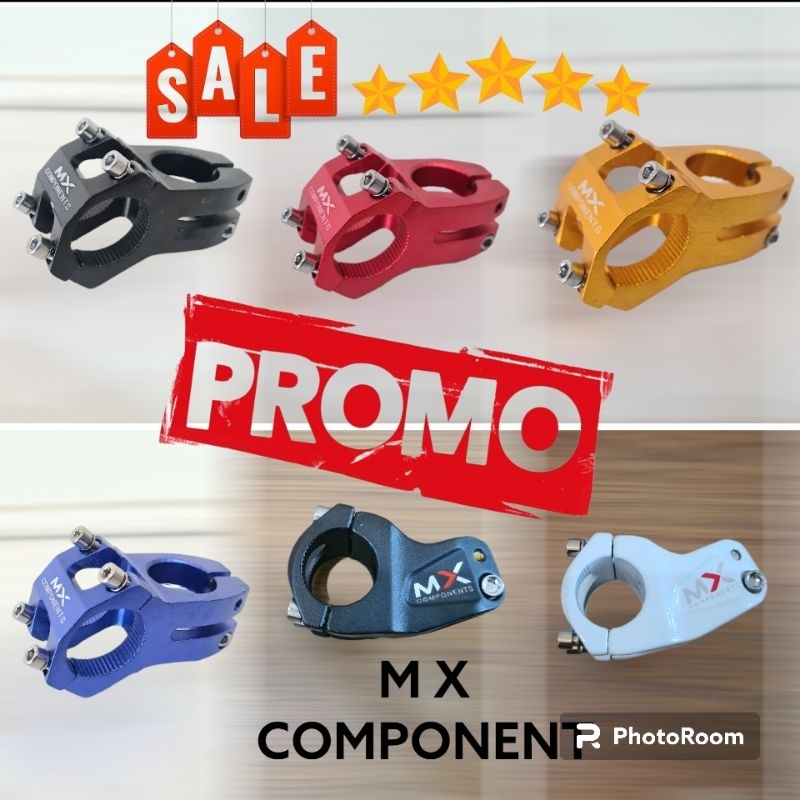 stem oversize mtb pendek stem mtb oversize sepeda alloy alumunium diameter 31.8 mm panjang 40 mm