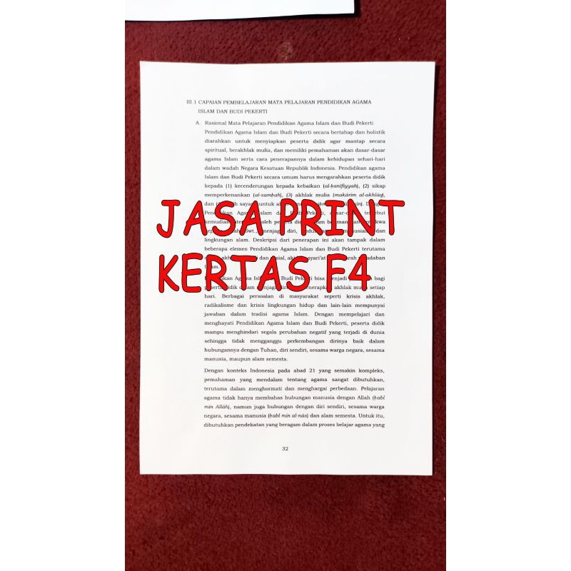 

Jasa Print F4 75 Gsm