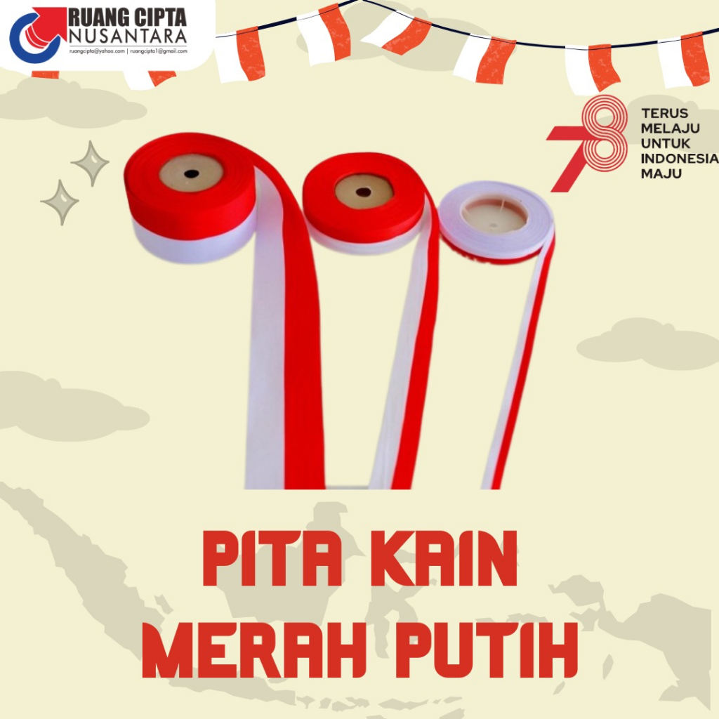 

Perlengkapan 17 Agustus/Pita Kain Merah Putih