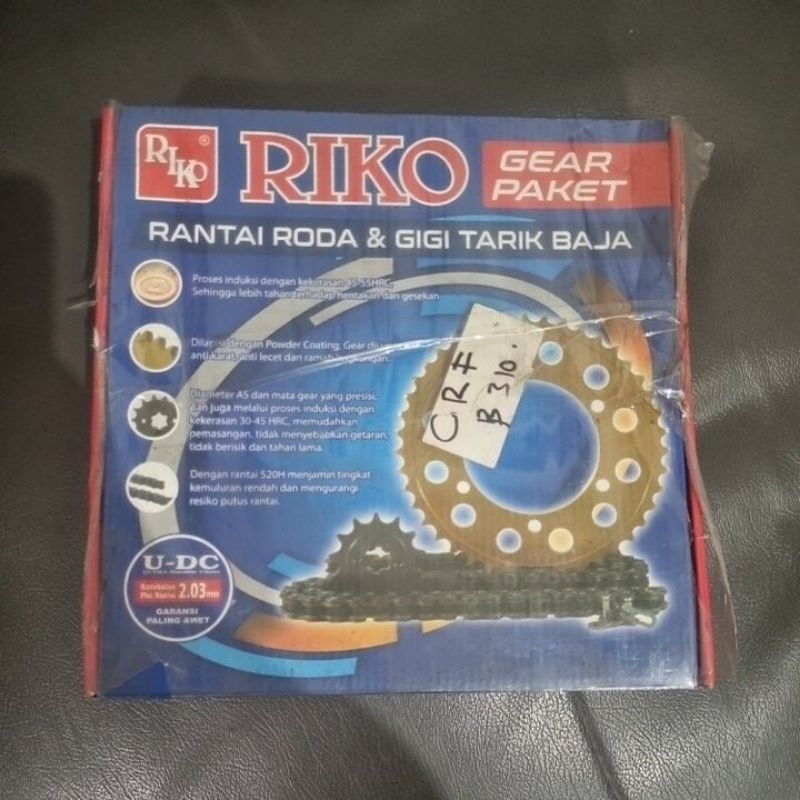 GEAR SET CRF 150 MERK RIKO DAN NAKASONE
