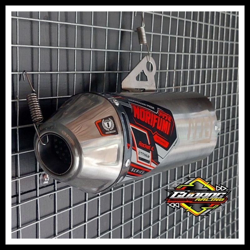 Knalpot Norifumi Rocket 4 Titanium Inlet 38