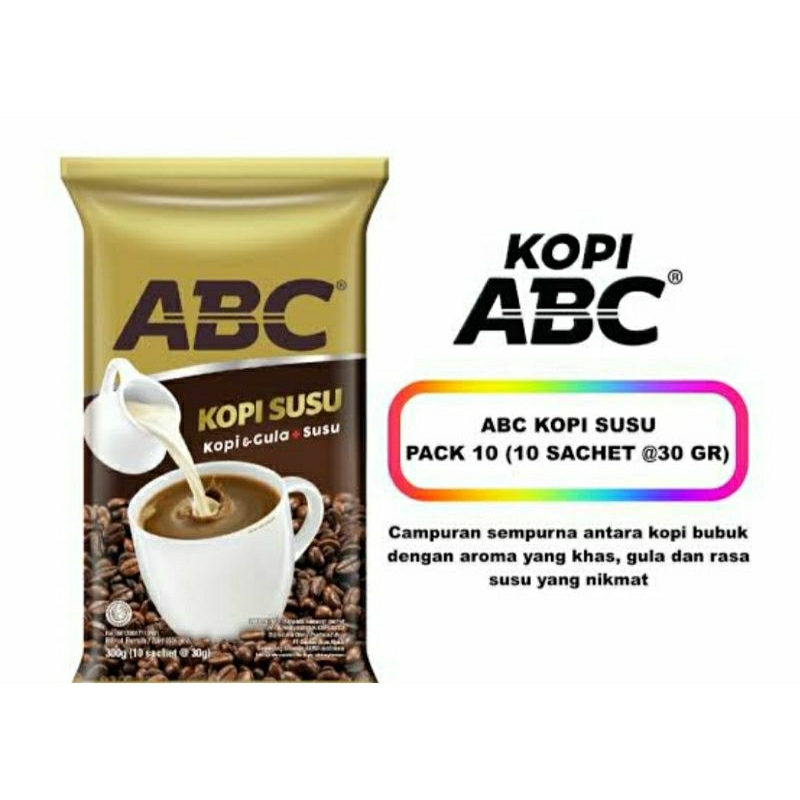 

kopi abc susu 10's