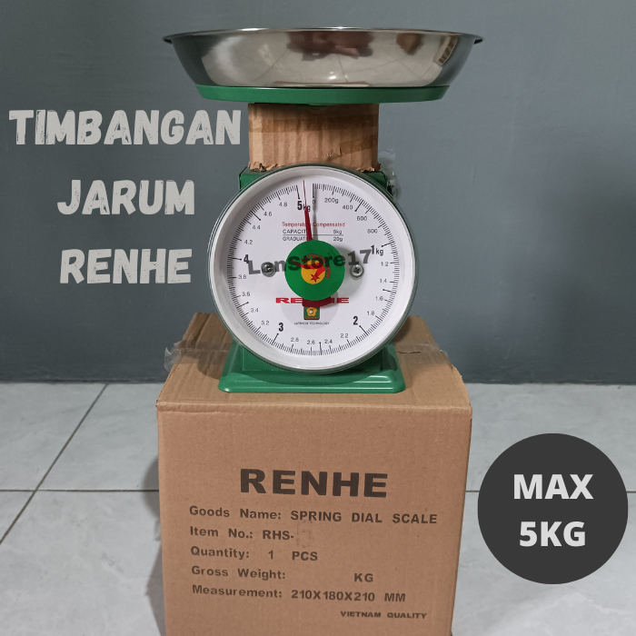 Timbangan duduk jarum Renhe 5 kg