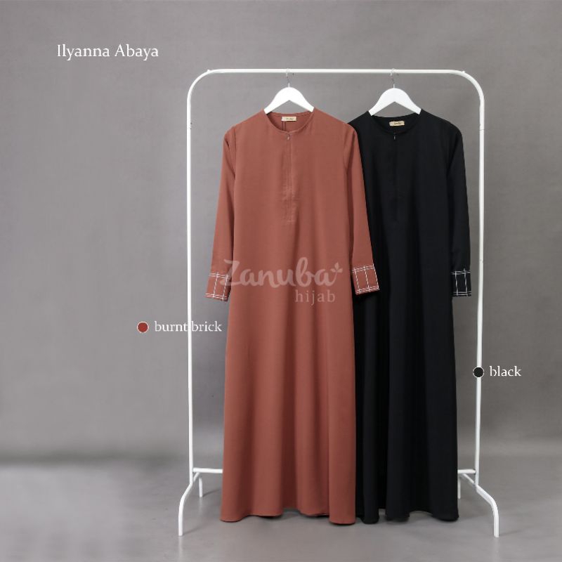 ILYANNA ABAYA BY ZANUBA | ILYANA ABAYA BY ZANUBA | READY STOK ZANUBA BLACK NAVY MAROON MOCA | ZANEL