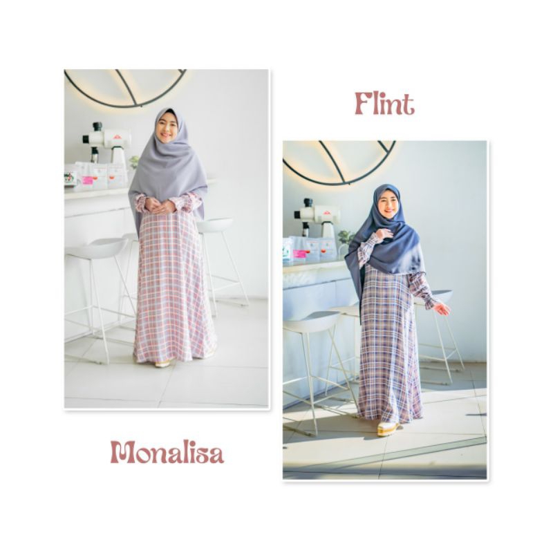 GAMIS FREYA#GAMIS MOTIF KOTAK-KOTAK