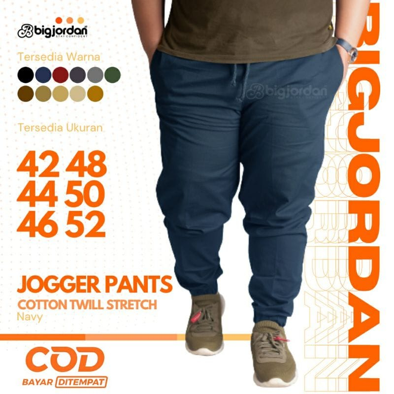 BIG JORDAN celana jogger pants big size jumbo size original big jordan 52 50 48 46 44 42