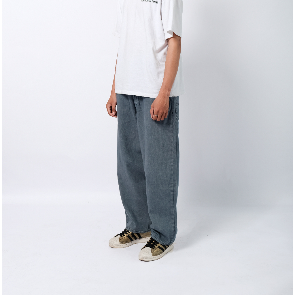 AMIGOS de NIMES - HOMEBOYZ GREY - BIG BAGGY PANTS