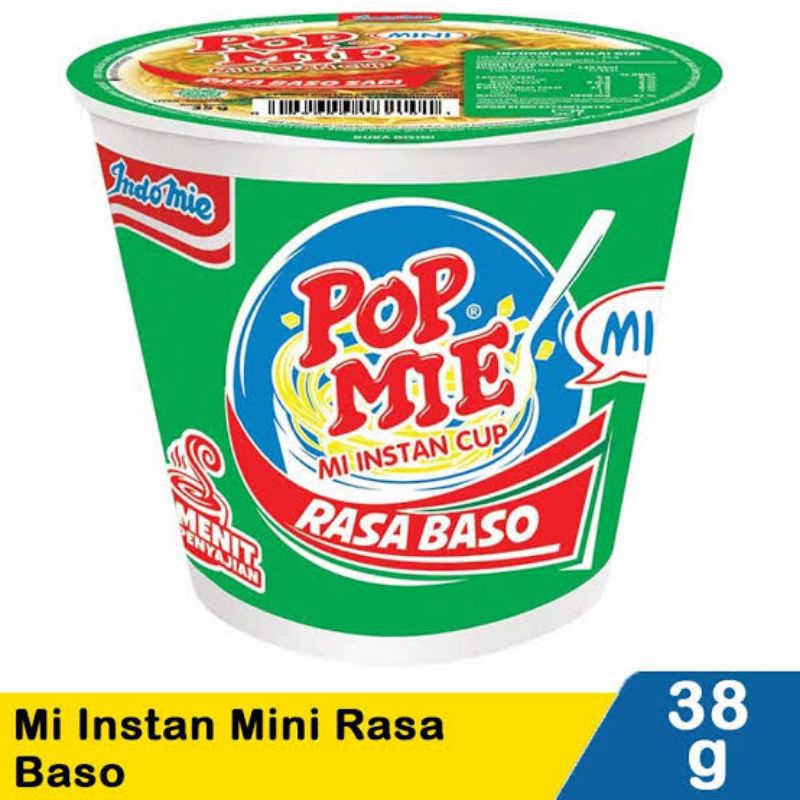 

Pop mie mini 36 gr rasa baso& ayam bawang