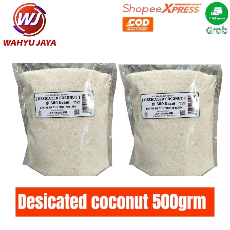 

Desicated coconut 500grm / kelapa kering parut 500gr