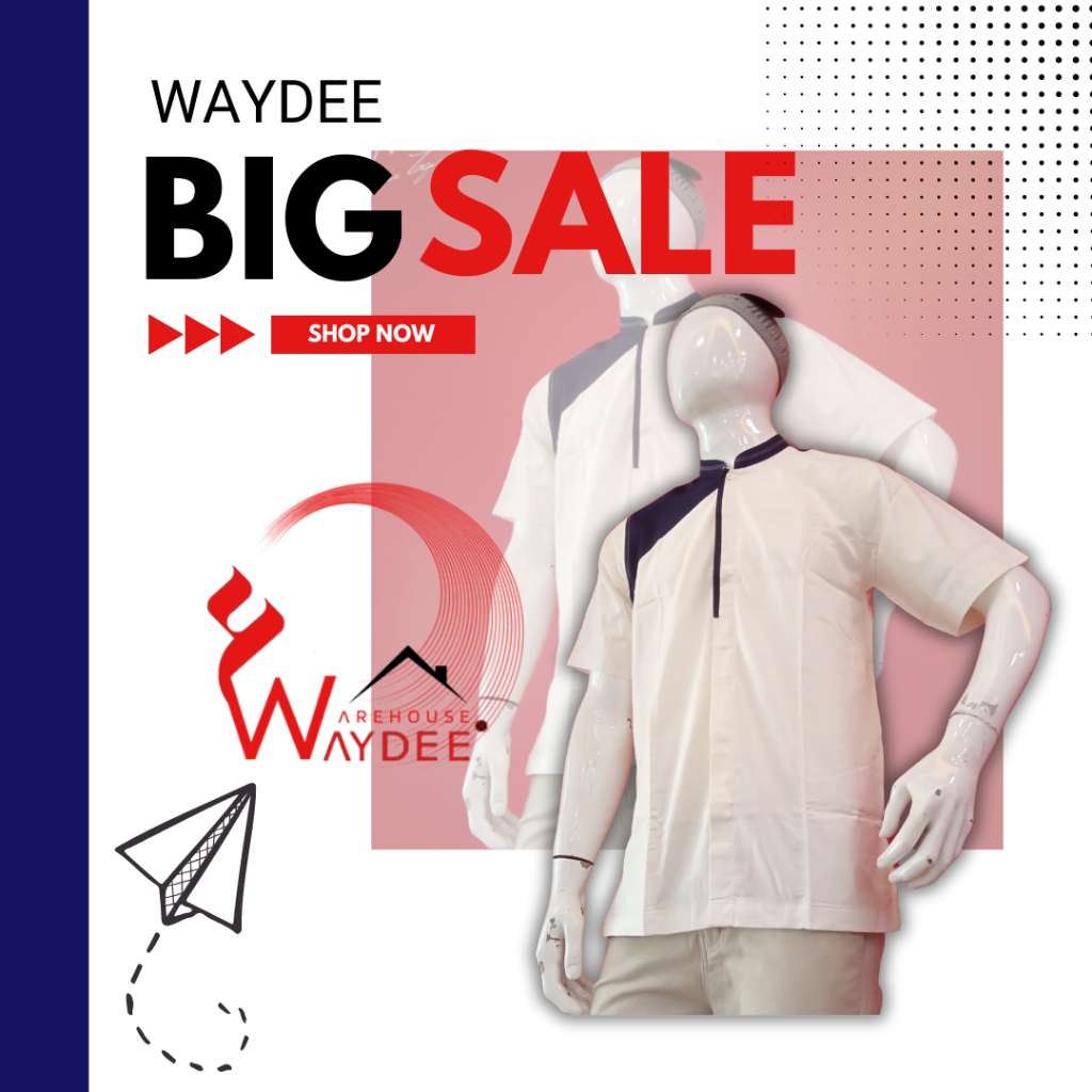 KOKO AL LUTHFI PUTIH BIRU - BAJU MUSLIM PRIA