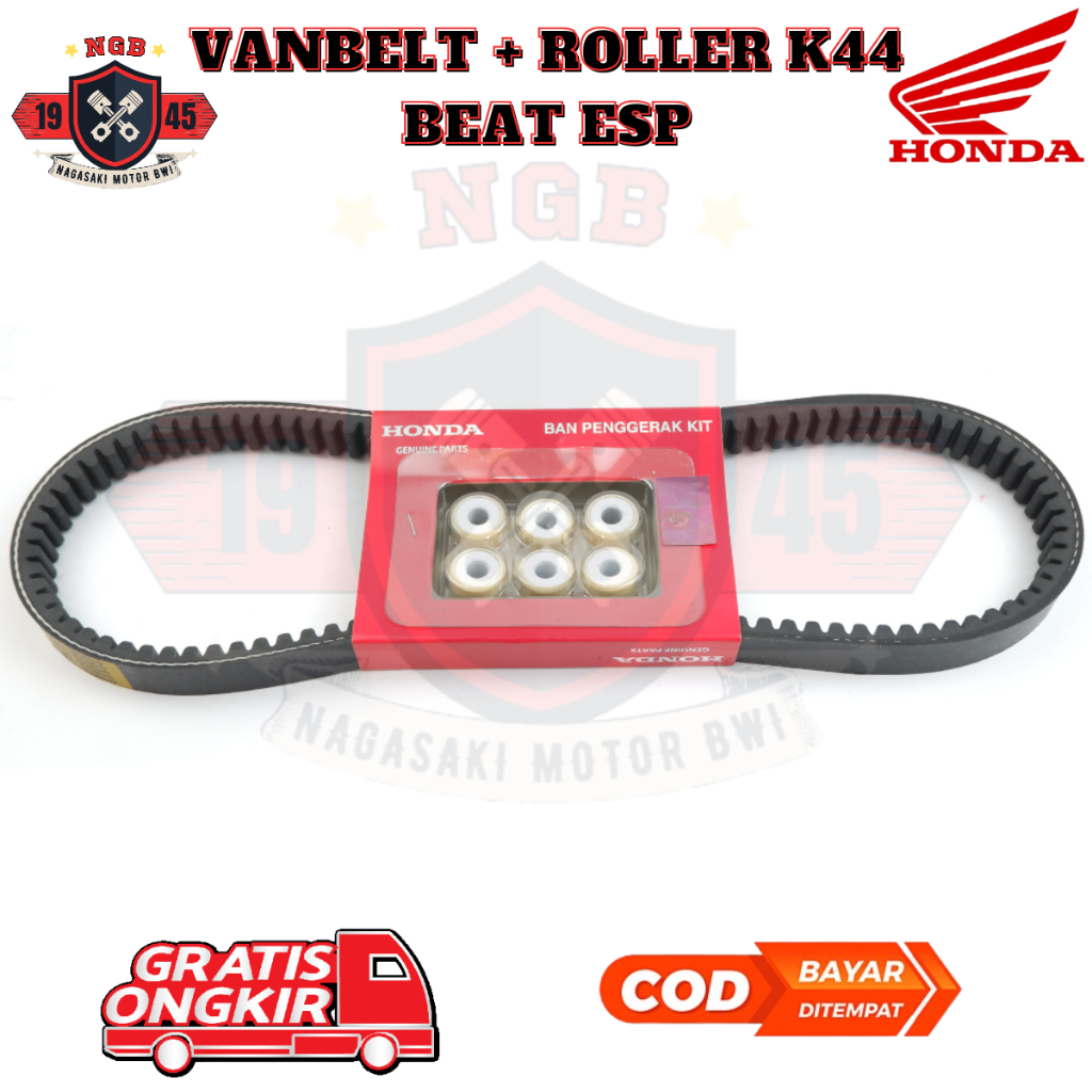 vanbelt beat fi ori - vanbelt beat k44 ori - Vanbelt plus Roller K44 Original Honda AHM Beat Esp vbe
