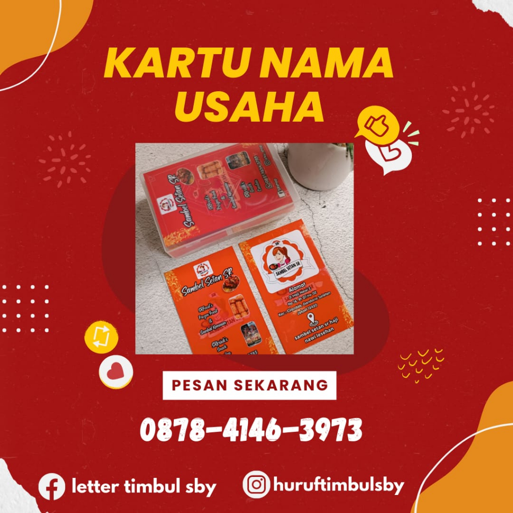 

Cetak Kartu Nama 1 Sisi / 2 Sisi Termurah Tercepat Kartu Nama Usaha