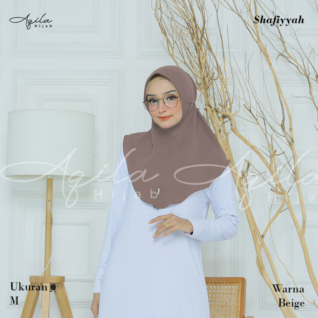 Hijab Instan Pet Tali Crinkle Shafiyyah | Hijab Instan | Hijab Pet Tali Polos | By Aqila Hijab