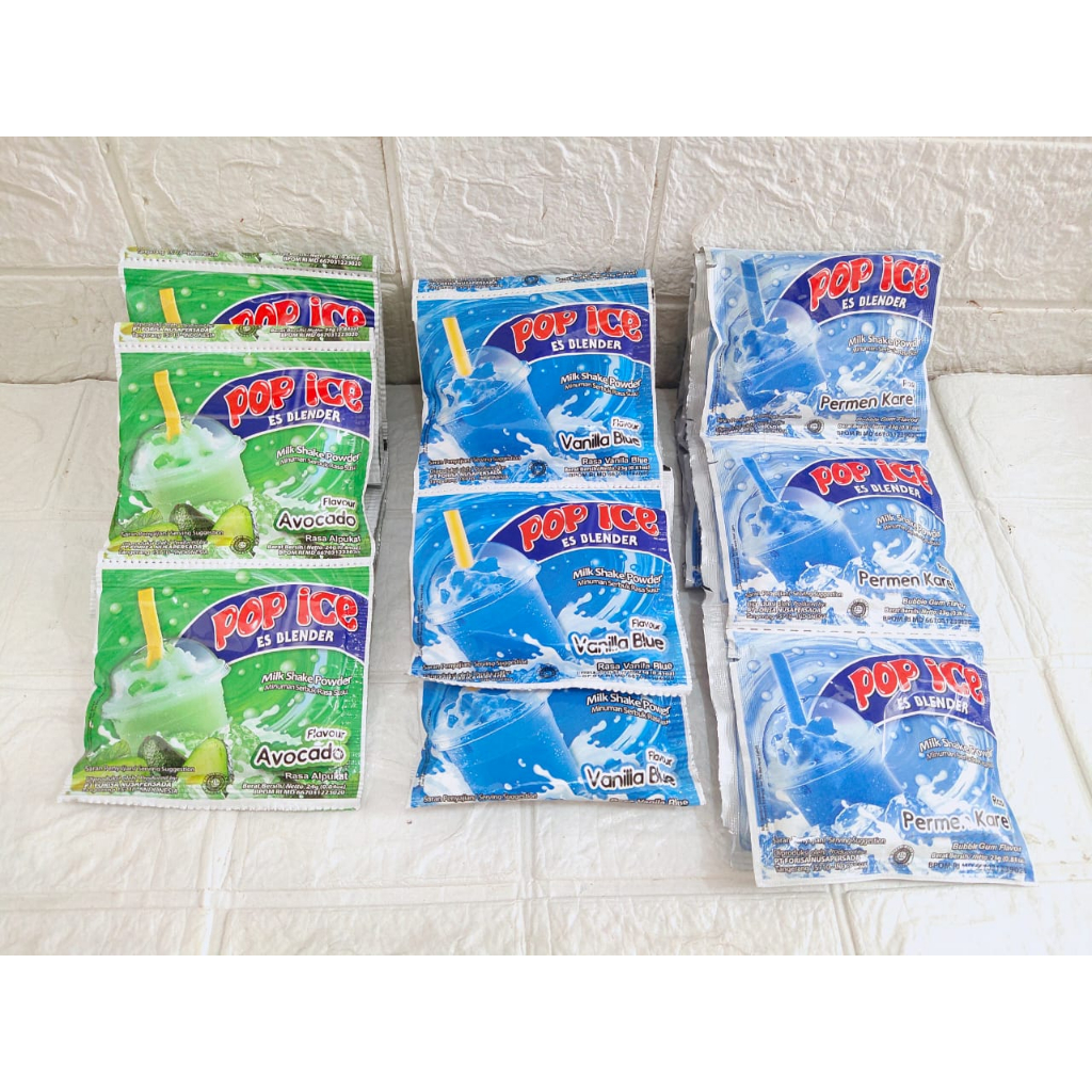 

POP ICE Sachet Minuman Es Blender 23 gr BPOM/ Pop Ice Sachet
