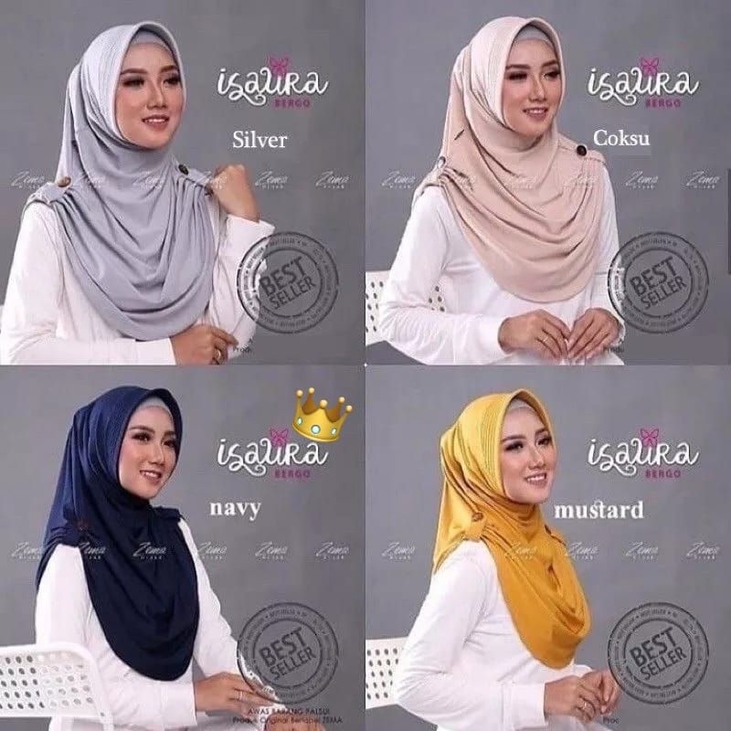 hijab instan isaura//hijab model terbaru//hijab instan murah//hijab isaura