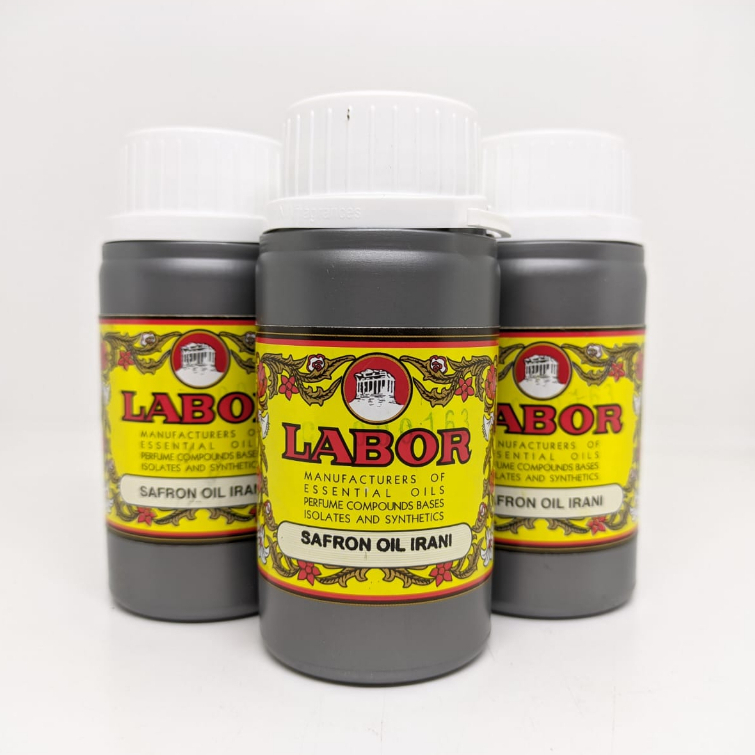 safron oil irani by LABOR inpired ZAFARON MERAH segel ORIGINAL pabrik 100 gram