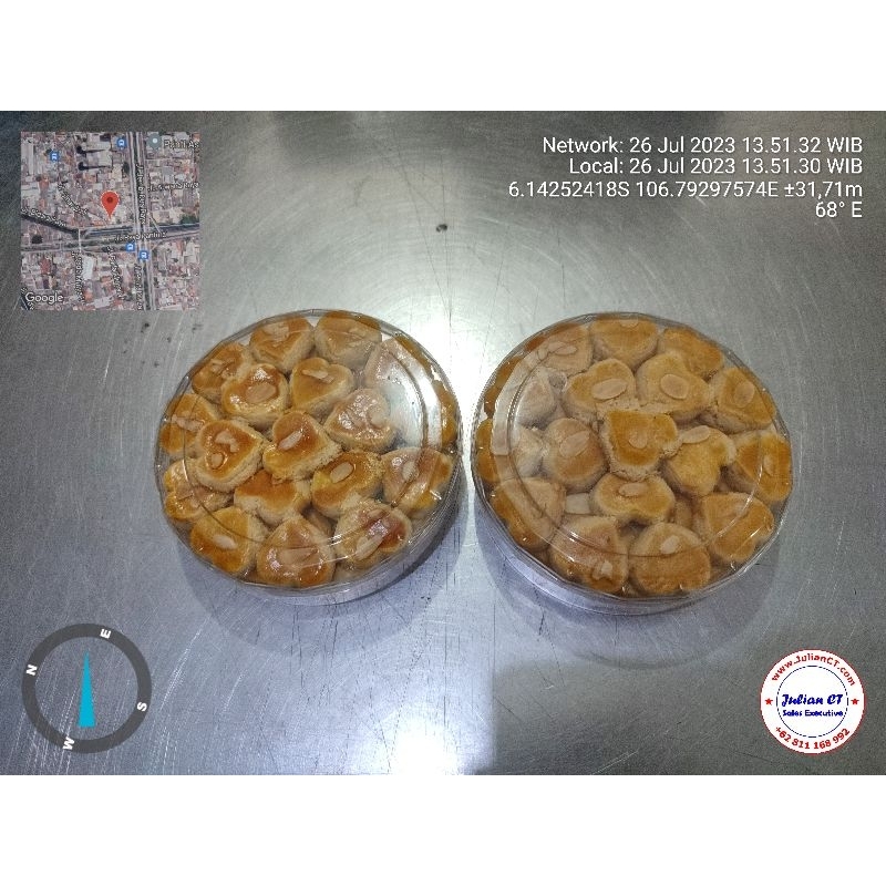 

Kue Kering Kacang Bentuk Love Special - Premium - Wisman Butter