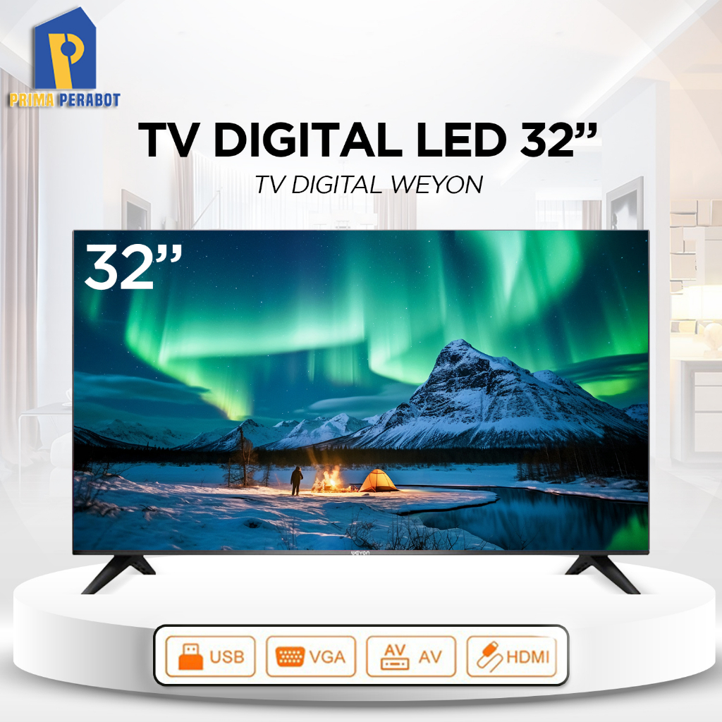 Televisi TV LED Digital 32 Inch USB Movie/VGA/HDMI Weyon