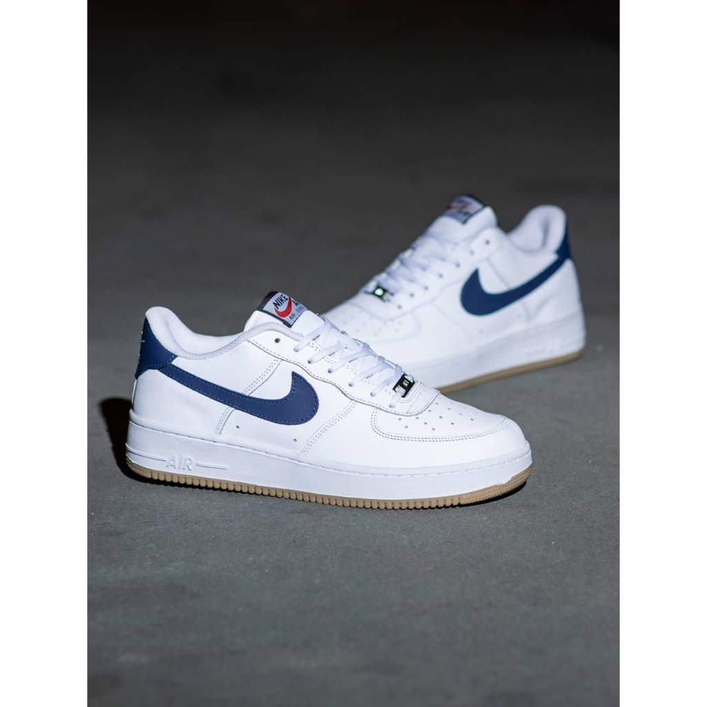 SEPATU NIKE AIR FORCE 1 WHITE NAVY GUM TERMURAH