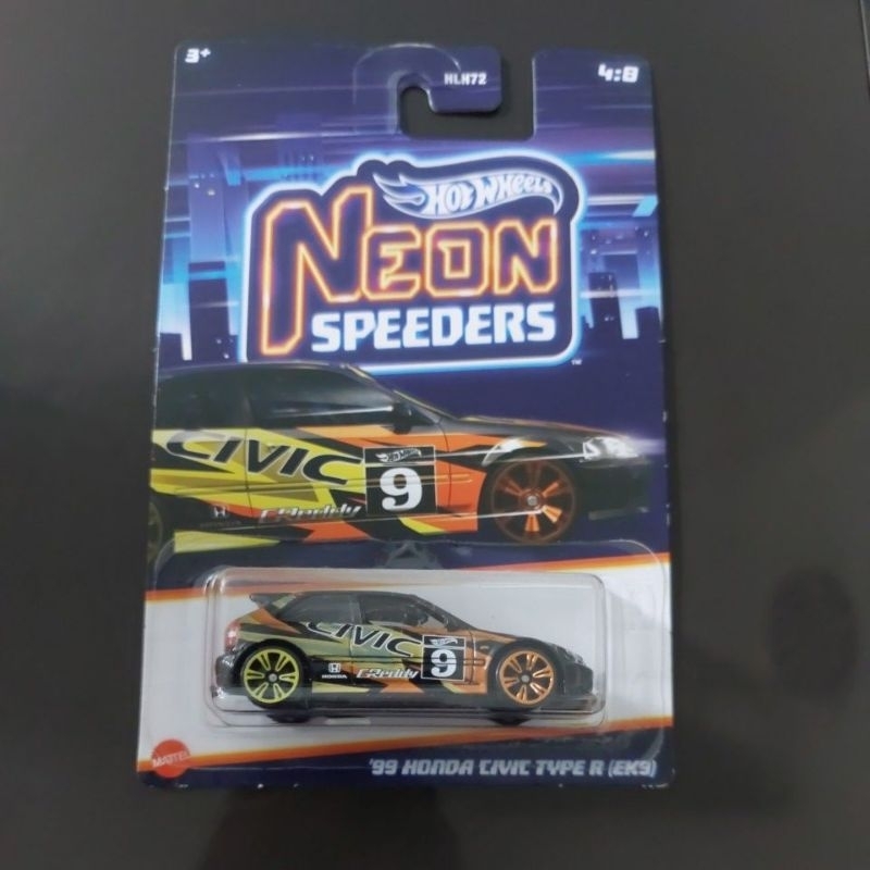 Hotwheels Neon Speeders '99 Honda Civic Type R (EK9)