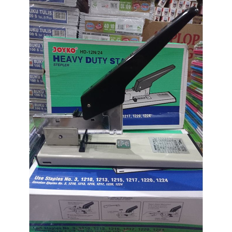 

Hekter jilid joyko HD-12N/24...heavy duty stapler joyko