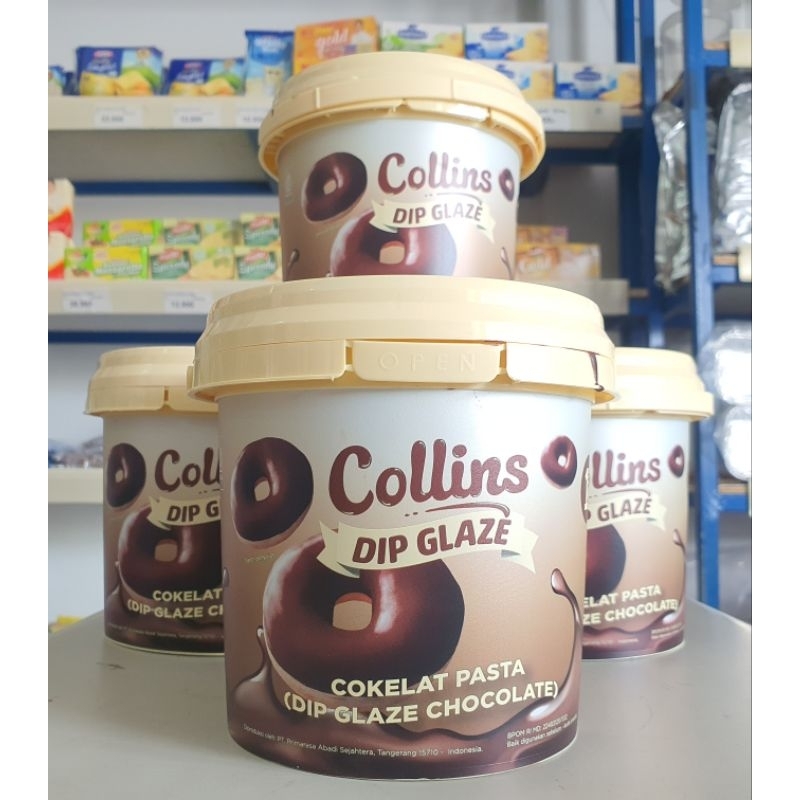 

Collins Glaze Coklat 1Kg / Topping Donat Coklat / Dip Glaze Coklat Collin