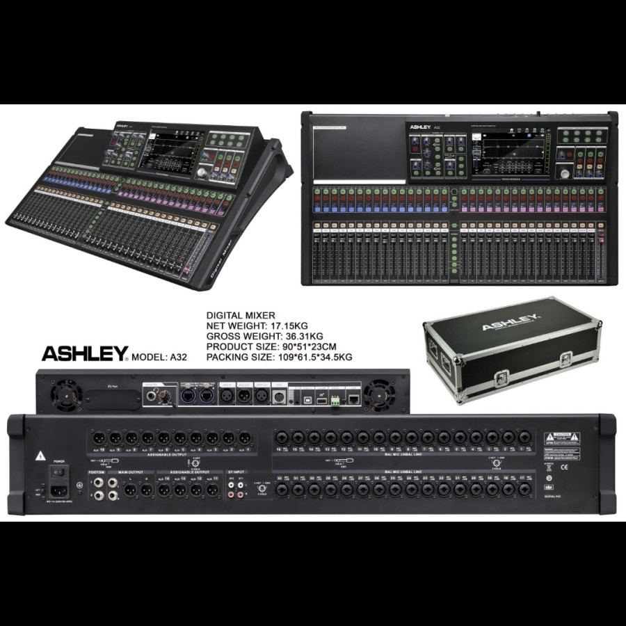 Mixer Digital Ashley A32 + Hardcase oringinal