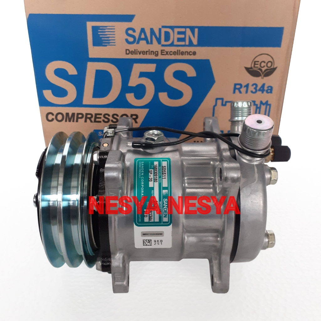 Compressor Compresor Kompressor Kompresor AC Mobil SANDEN SD5S11 SD-507 SD507 SD 507 ( Pulley Pully 