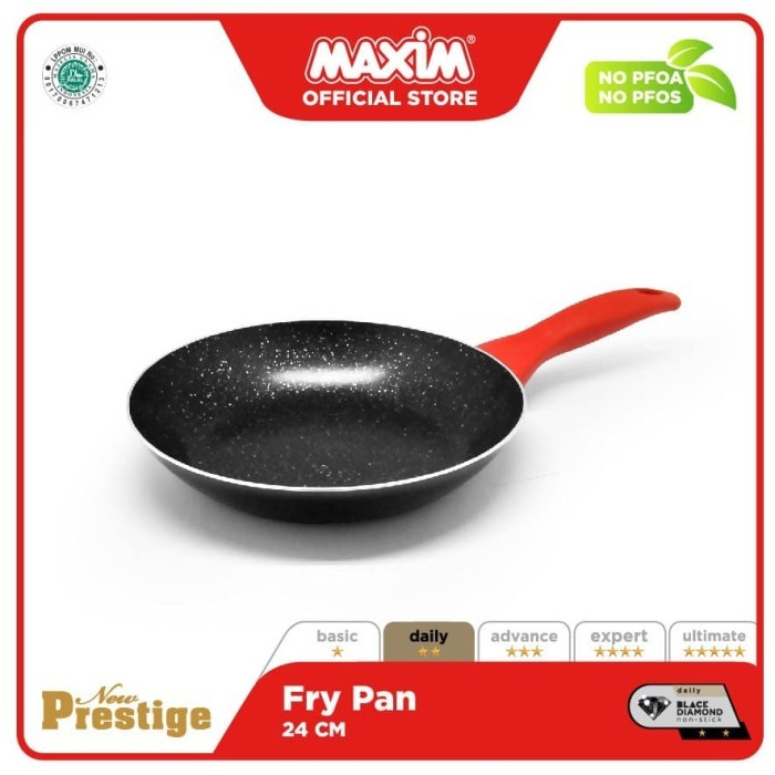 Bolde 24cm Maxim New Prestige Wajan Teflon Anti Lengket Frypan NNMPFP24PMTR