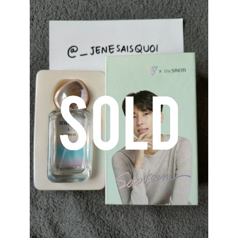 SEVENTEEN The Saem Wonwoo Botol + Box Only (Tanpa Parfum)